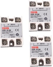 SSR 10DA Solid State Relay Module Single Phase Semi Condu Color: 3pcs SSR-10DA