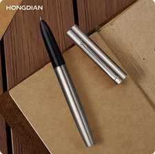 HongDian C1 Silver FOUNTAIN PEN Fine Nib - NEW in box