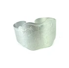 Vtg. 1944 South Pacific WWII Trench Aluminum Sweetheart Bracelet Cuff Gladys Lee