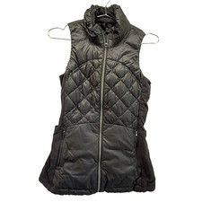 Lululemon Down for a Run Vest Black Goose Diamond Quilted Puffer Run Jacket 6