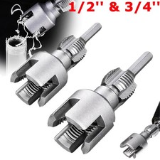 2PCS Integrated Internal  External Pipe Threading-Tool, PVC Pipe Threader Kit