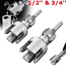 2PCS Integrated Internal & External Pipe Threading-Tool, PVC Pipe Threader Kit