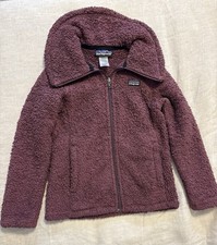 Patagonia Los Gatos Girls 8 Full Zip Sherpa Fleece Jacket