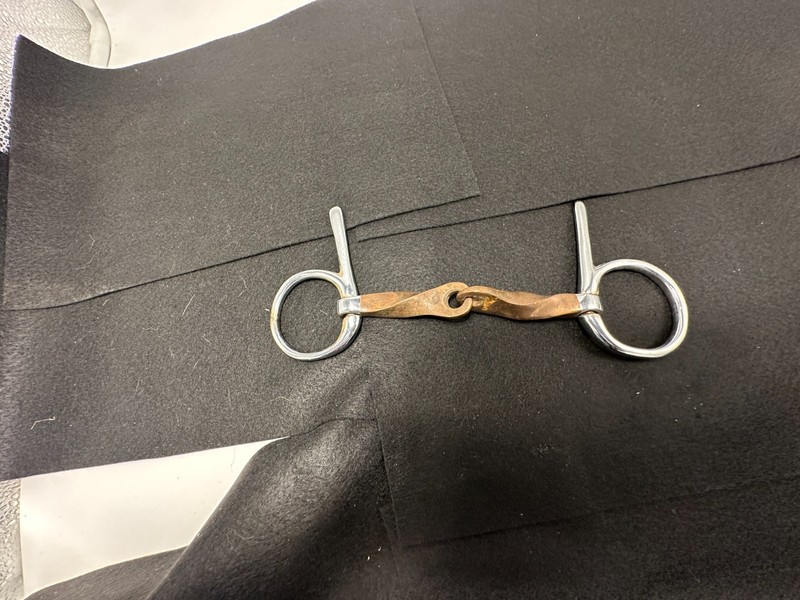 Half Cheek twisted Copper Mouth Driving Bit Sz 5