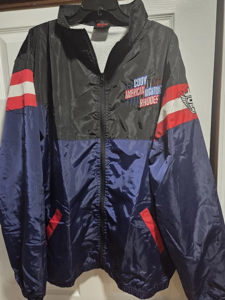 New Cody Rhodes Neon Nightmare Full-Zip Windbreaker Wrestling