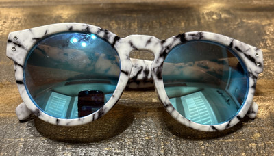 Quay High White Marble Sunglasses
