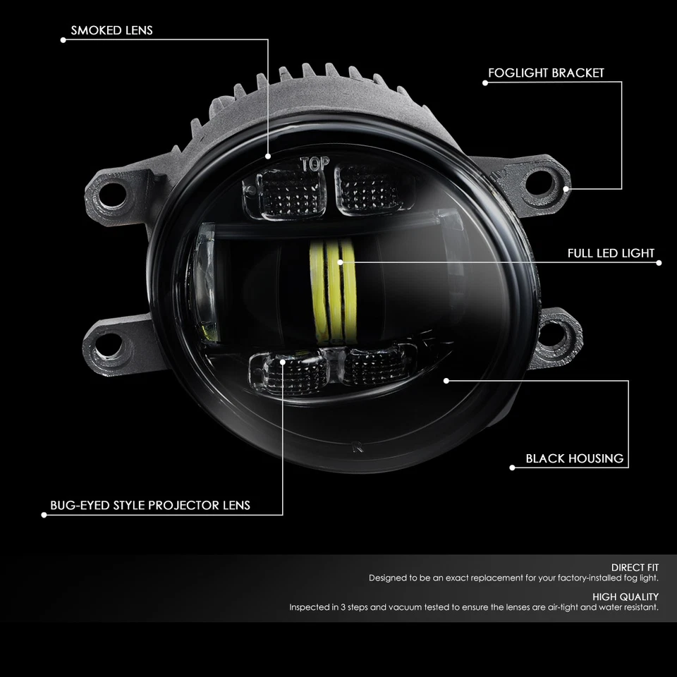 PARA 06-20 IS250 GS350 4RUNNER TACOMA RAV4 PROYECTOR LED COMPLETO LUCES ANTINIEBLA AHUMADAS Foto 2 de 4