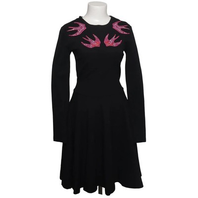 MCQ, Kleid, Größe: M, Schwarz/Pink, Elasthan/Polyamid/Viskose, Print, Damen #2fC