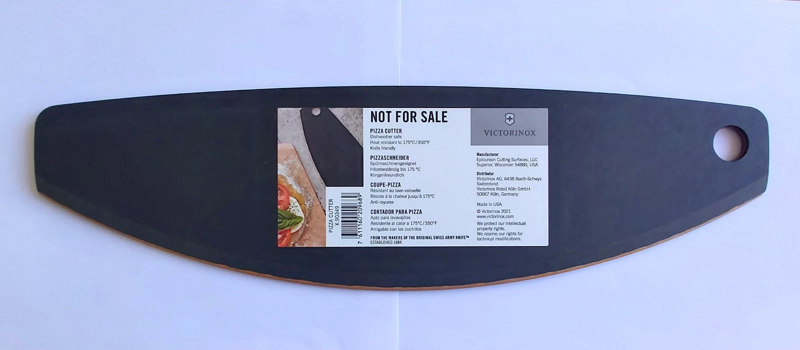 Victorinox Black Pizza Rocker Cutter - New