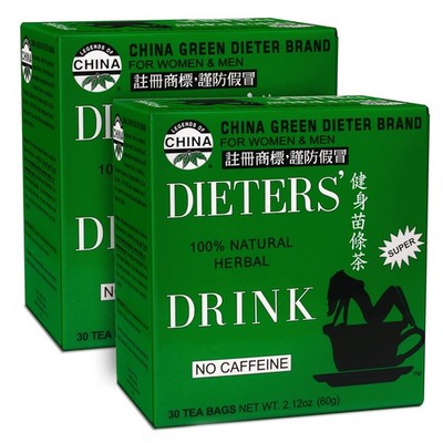 Uncle Lees Dieters Detox Tea for Weight Loss and Belly Fat, Chinese Green Her...
