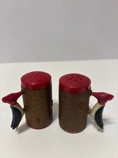 Woodpecker Salt Pepper shakers match original woodpecker toothpick holder