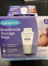 Lansinoh Breastmilk Breast Pump Storage Bag - 20470 - 100 count
