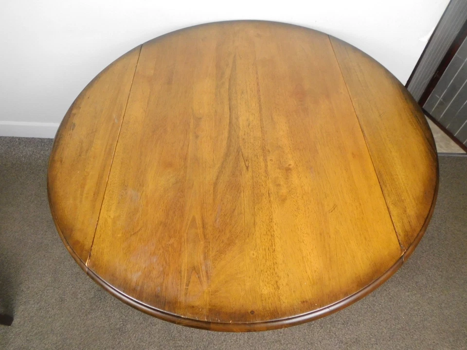 Mesa abatible estilo antiguo de colección con encanto de campo 42" comedor cocina ¡ENVÍO! Foto 4 de 4