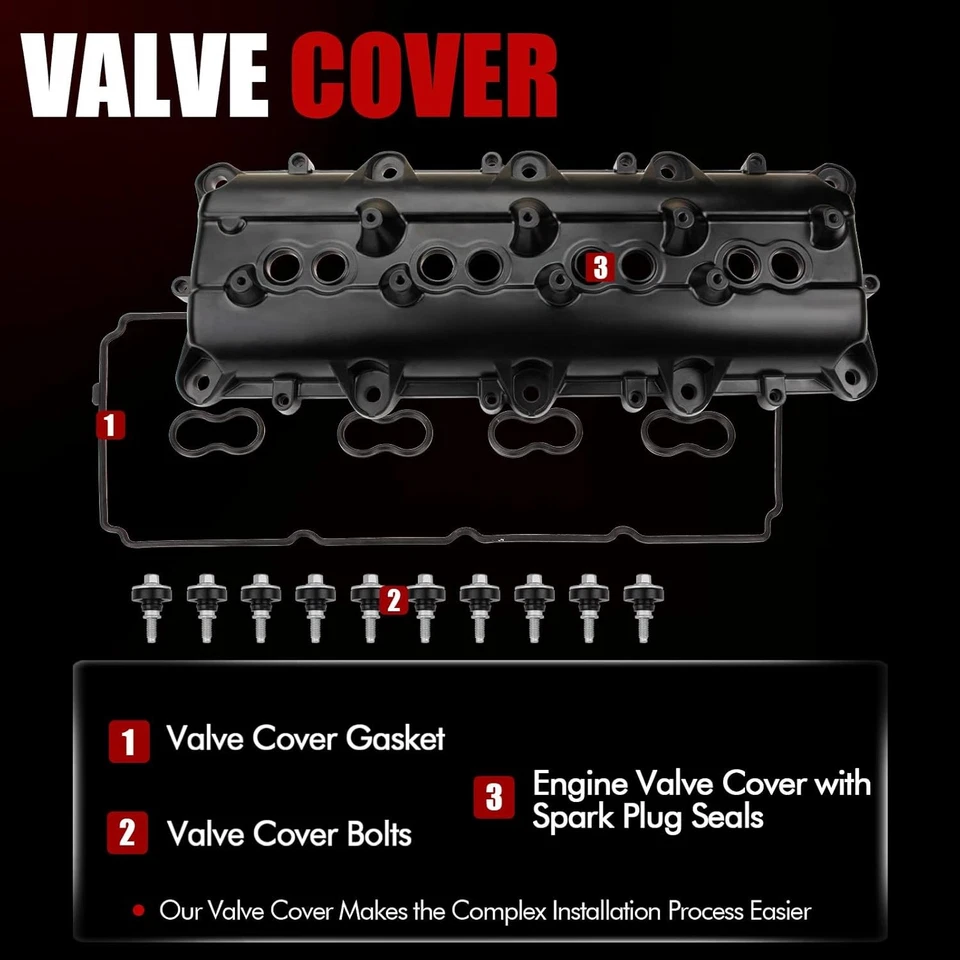 Aluminum Valve Cover for 2009-2010 Dodge Ram 1500 2011-2021 Ram 1500 5.7L 6.4L - Image 4 of 4