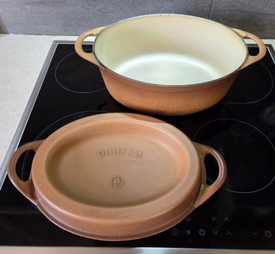 Le Creuset- Doufeu Schmorbräter Gusstopf Bräter Gussbräter Schmortopf Induktion
