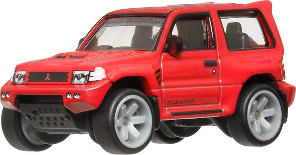 Mitsubishi Pajero Evolution Rotes Auto 1:64 7Cm Hot Wheels HRV89-image