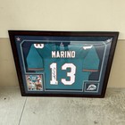 Dan Marino Autographed and Framed Aqua Dolphins Jersey Auto PSA/DNA COA