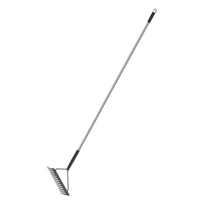 Sturdy Garden Rakes for Leaves: Metal Rake Heavy Duty Tool for Quick Clean Up 