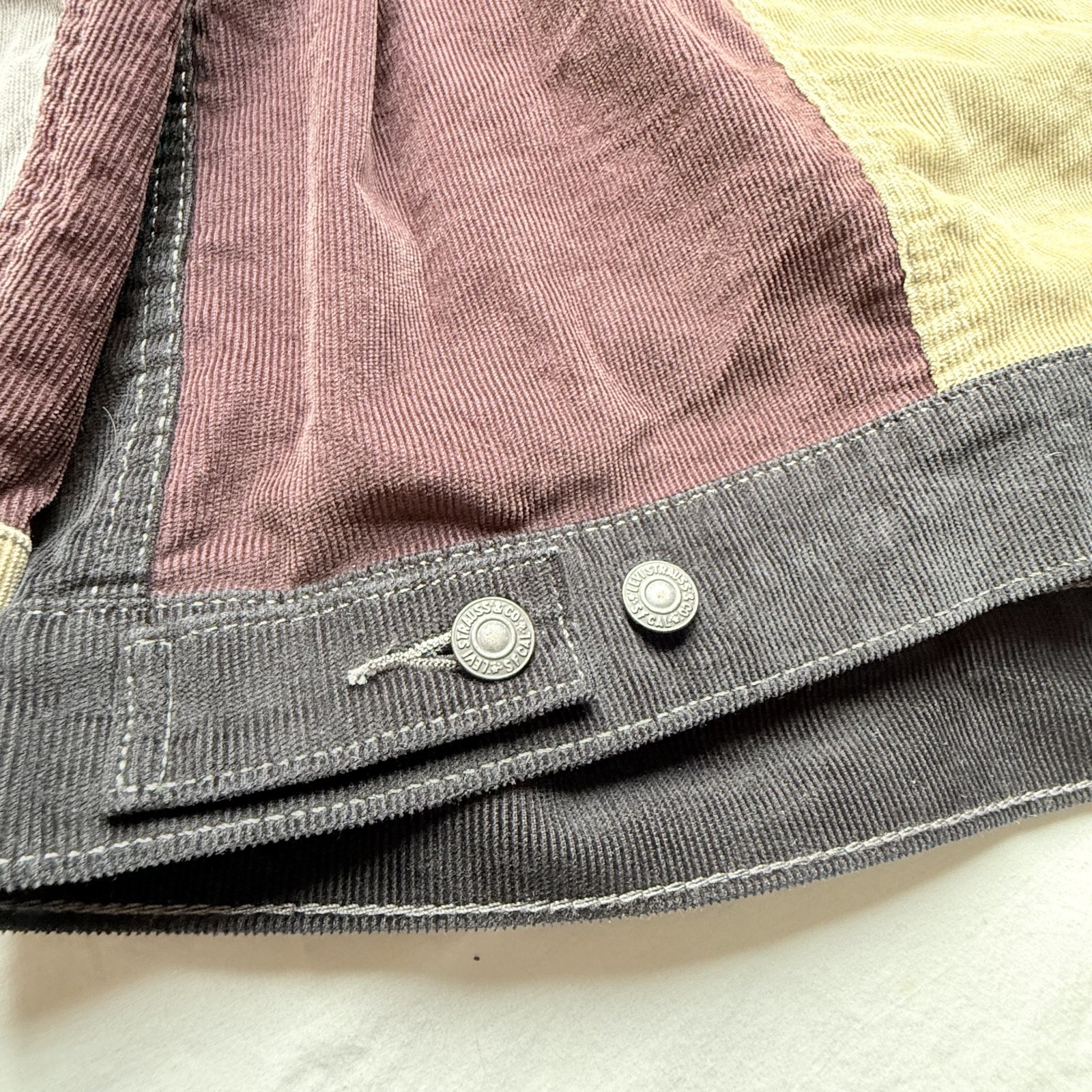 Levi's  Premium Colorblock Patchwork Trucker Jack… - image 11