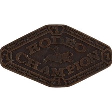 Bull Rider Riding Pro Professional Rodeo Western Cowboy 70s Vintage Belt Buckle
