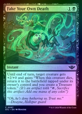 Fake Your Own Death Foil (087) Outlaws of Thunder Junction OTJ MTG Magic