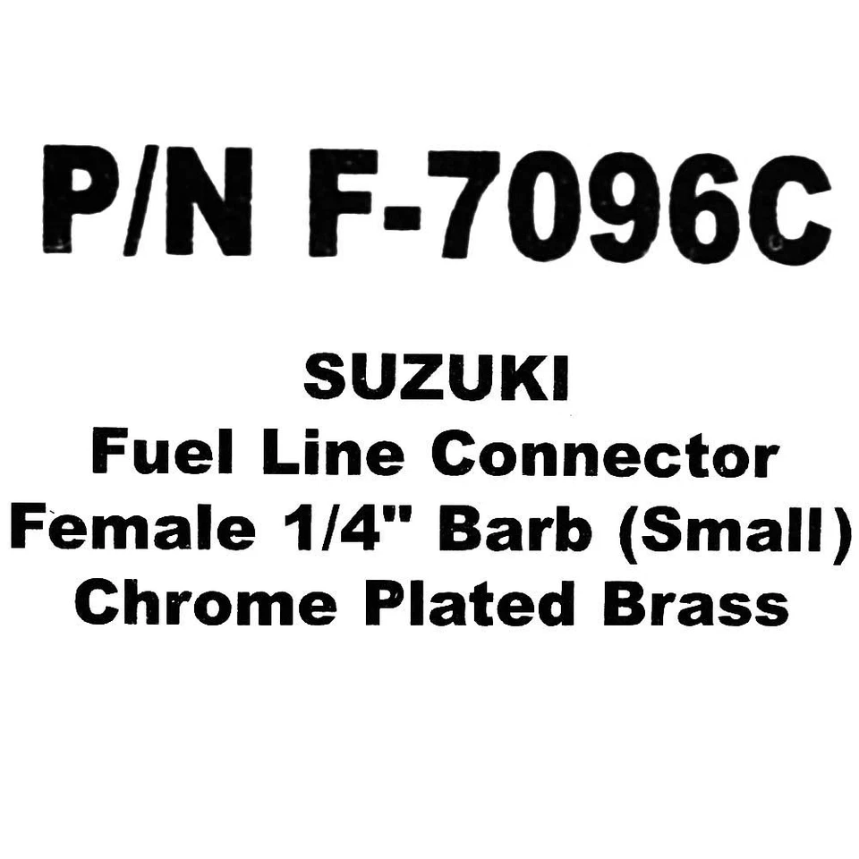 Whitecap Boat Fuel Line Connector F-7096C | Suzuki Brass 1/4 Inch - Image 4 of 4