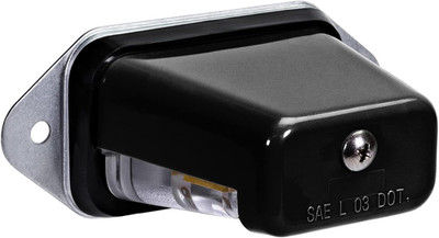 TRUE MODS Black LED License Plate Light Waterproof 12V Universal Boat Trailer