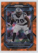 2022 Panini Prizm Rookies Orange Ice Prizm Ikem Ekwonu #366 0xb8
