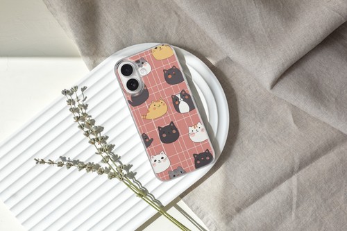 Cute Pet Cat Phone Case Cover for iPhone 16 15 for Pixel 9 for Samsung S25+ PC46 - 第 7/22 張圖片