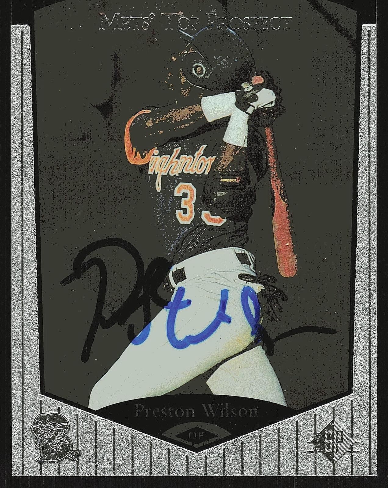 1998 SP Top Prospects #81 Preston Wilson In Person Autograph, B22