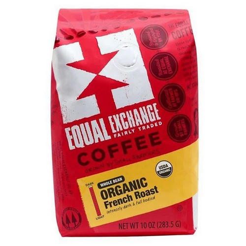 Organic French Roast Whole Bean Coffee 10 Oz By Equal Exchange