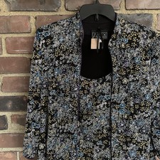 Alex Evenings Jacket Tank 2 Piece Set Sparkle Sz Large -Cheapchicplus