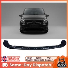 F&uuml;r Mercedes Vito W447 ab 14 Front Unten Sto&szlig;stange Splitter Lippe Spoiler Glanz Schwarz