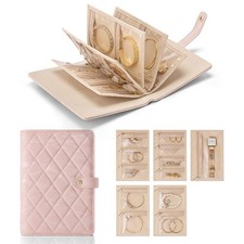 Vlando Travel Jewelry Organizer Case , Jewelry Storage Book , Gifts for Women