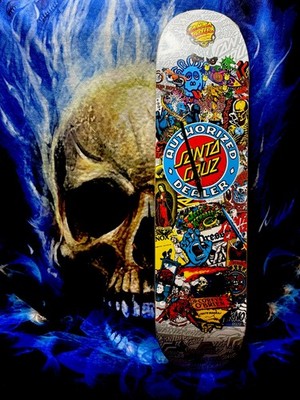 SANTA CRUZ Authorized Dealer Skateboard Clock VERY LIMITED Powell Peralta/Vision