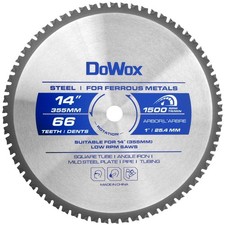 14 Inch Metal Steel Cutting Saw Blade, 66 Tooth for Evolution 14 Inch Chop Sa...