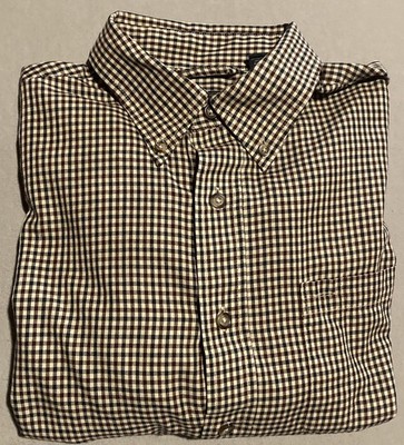 VTG Arrow Men s M Long Sleeve Button Down Shirt  Plaid Check Workwear Fisherman