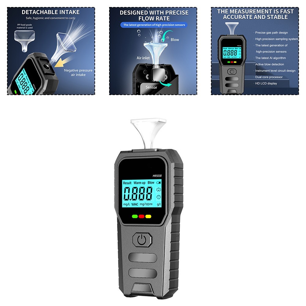 как выглядит Digital Breathalyzer Compact Design Indoor And Outdoor Use Driving Safety фото