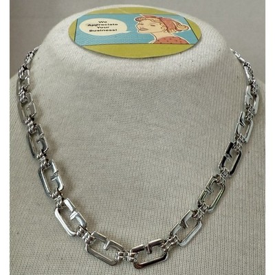 Vintage 1980s Givenchy Logo G-Links Necklace