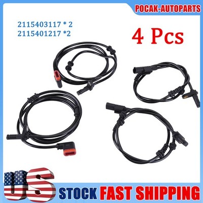 For E350 E350 E550 06-09 4MATIC 4 ABS wheel speed sensor Front Rear Right & Left