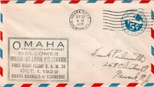 First night flight, CAM 28, Omaha, Nebraska, 1929