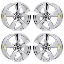 19 Ford Mustang Pvd Bright Chrome Wheels-c Rims Factory Oem 10158 Exchange 2...