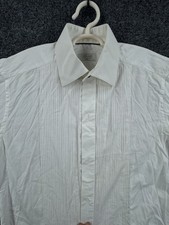 Eton 15.5 Point Cotton French Cuff Slim White Solid Elegant Work Long Sleeve