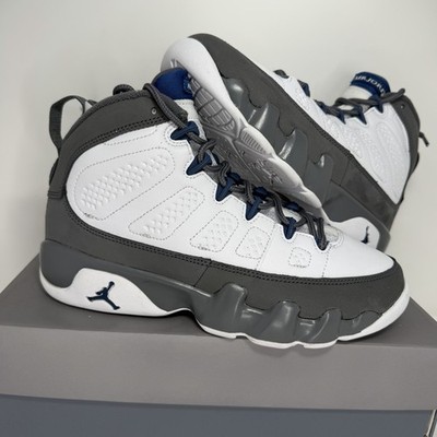 Nike Air Jordan 9 Retro Flint Grey French Blue GS Size 5Y HV4574