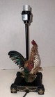 Vintage Ceramic Rooster Colorful French Country Lamp 14”H X 5”W — photo 3