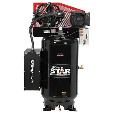 #ad NorthStar Air Compressor with Quiet Armor 7.5 HP 80 Gal. Capacity 26 CFM $3399.99