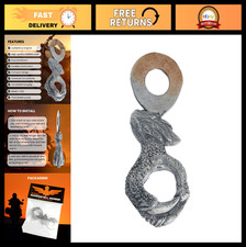 Eagle Claw Good Luck Bell Hanger for Motorcycles | Lead-Free Pewter | USA Made