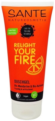 Sante Duschgel Relight Your Fire mit Bio-Mandarine & Bio-Kurkuma 200ml