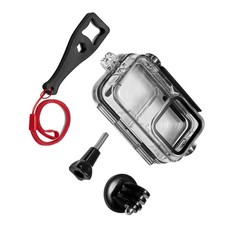 60M Waterproof Surfing Diving Case Camera Housing Shell w/ Base For DJI Action2
