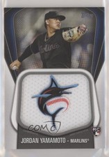 2020 Topps Jumbo Jersey Sleeve Patch Jordan Yamamoto #JJSP-JY Jumbo Patch 0co1